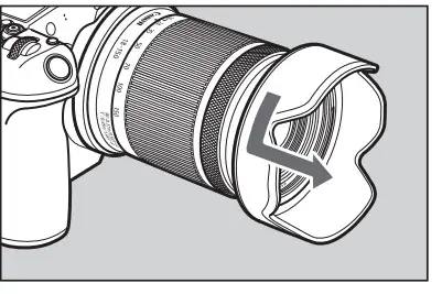 Canon RF-S 18-150mm F3.5-6.3 IS STM Lens Dataching Hood - Copy