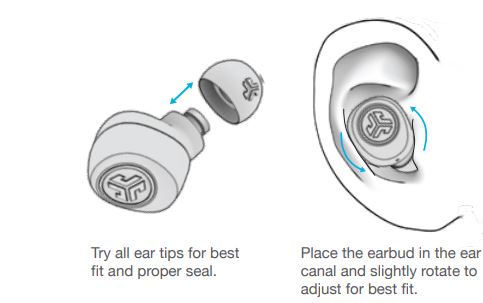 Jlab Go Air Manual Earbuds-FIG8