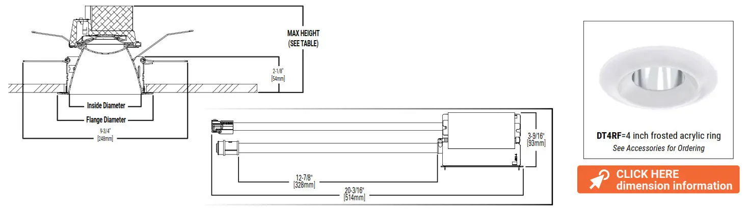 COOPER LIGHTING LDRT4 4 Inch Round Retrofit Downlight - FIG