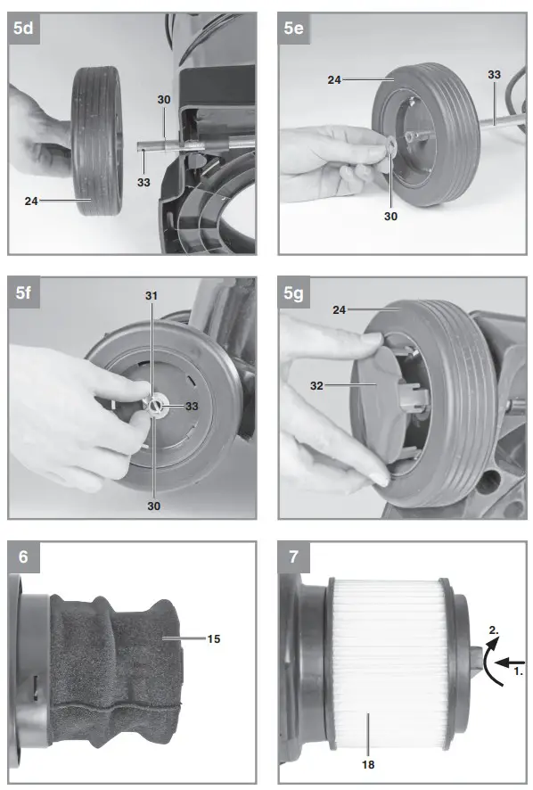 Einhel TE-VC 36 30 Li S-Solo Cordless Wet and Dry Vacuum Cleaner - fig 1