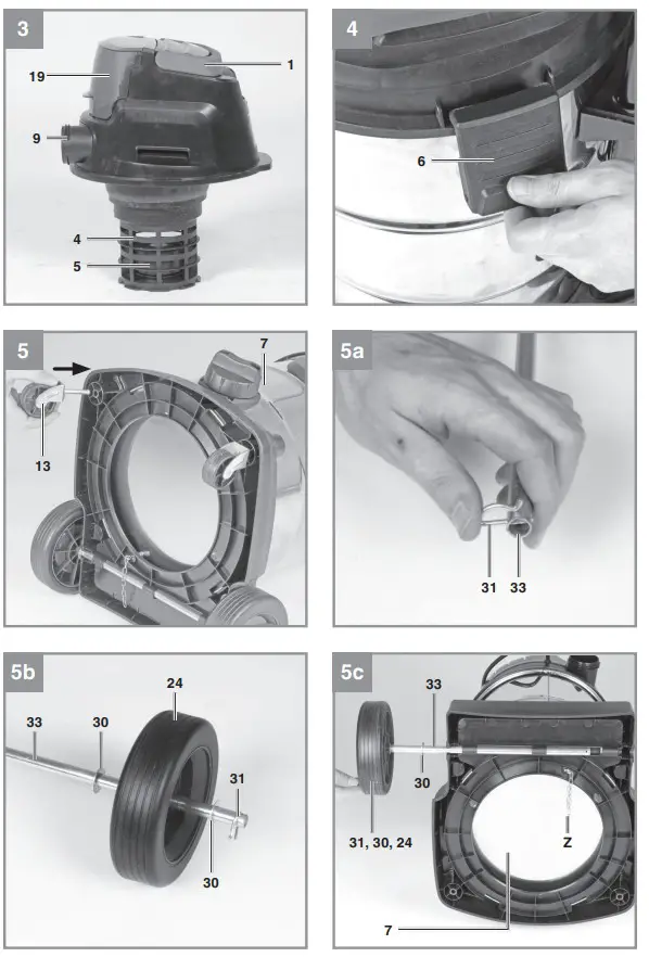 Einhel TE-VC 36 30 Li S-Solo Cordless Wet and Dry Vacuum Cleaner - fig
