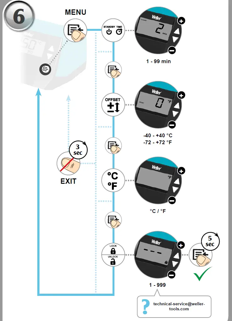 Weller-WE-1-Digital-Soldering-Station-FIG-7