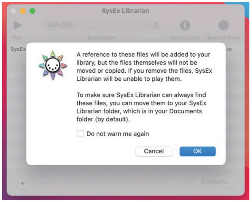 Selection of Update File
