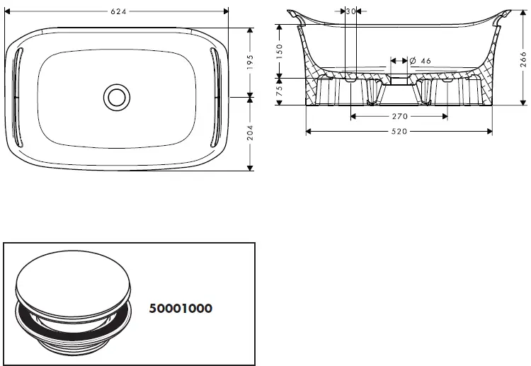 hansgrohe-11300000-Axor-Urquiola-20-1-2-Inch-Large-Vessel-Bathroom-Sink-FIG-12