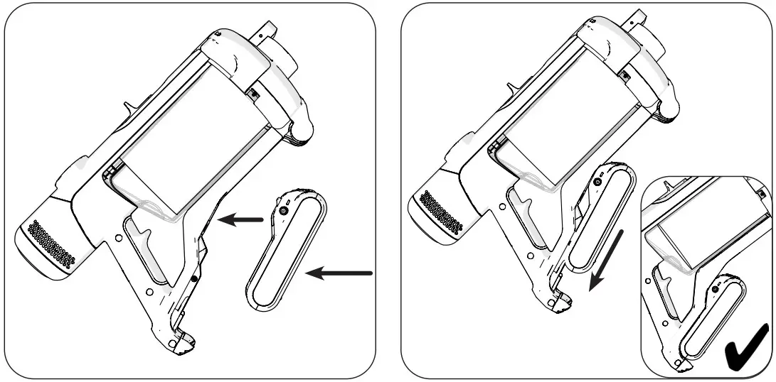 Numatic NQ100 Henry Stick Vacuum Cleaner - Battery Fitting