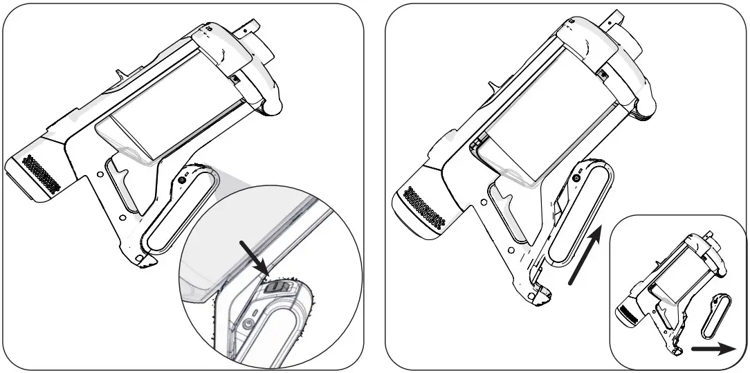 Numatic NQ100 Henry Stick Vacuum Cleaner - Battery Removal