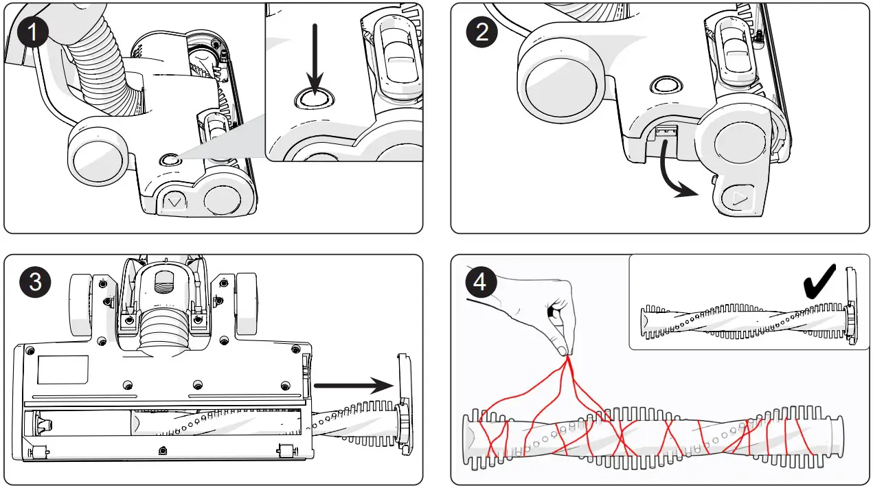 Numatic NQ100 Henry Stick Vacuum Cleaner - Brush Roller