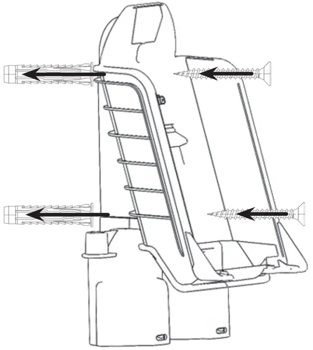 Numatic NQ100 Henry Stick Vacuum Cleaner - Charger Wall Mounting 1