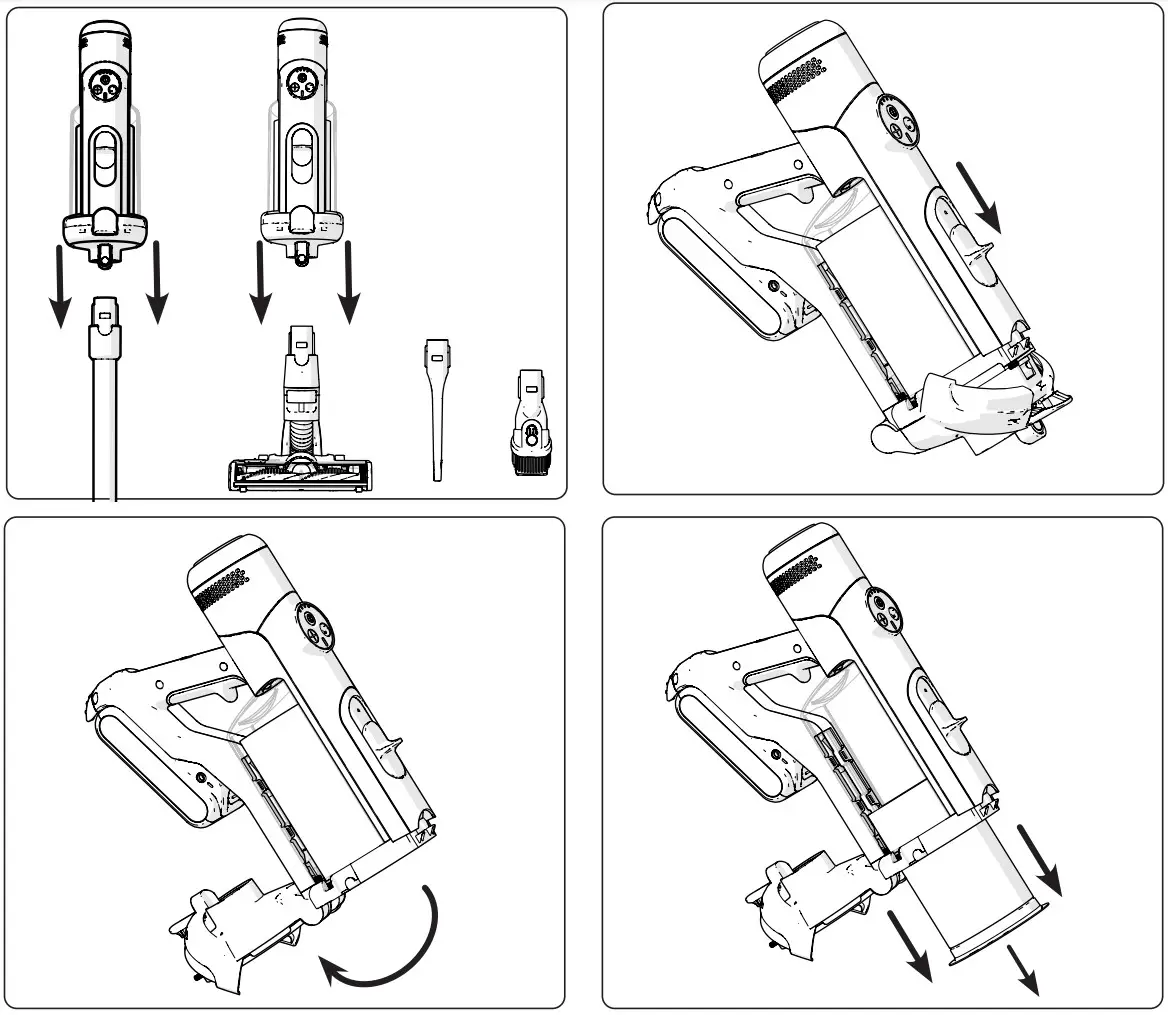 Numatic NQ100 Henry Stick Vacuum Cleaner - Disposable Pod Emptying