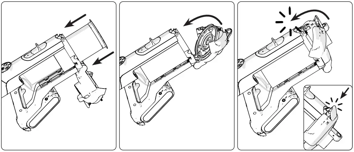 Numatic NQ100 Henry Stick Vacuum Cleaner - Disposable Pod Fitting