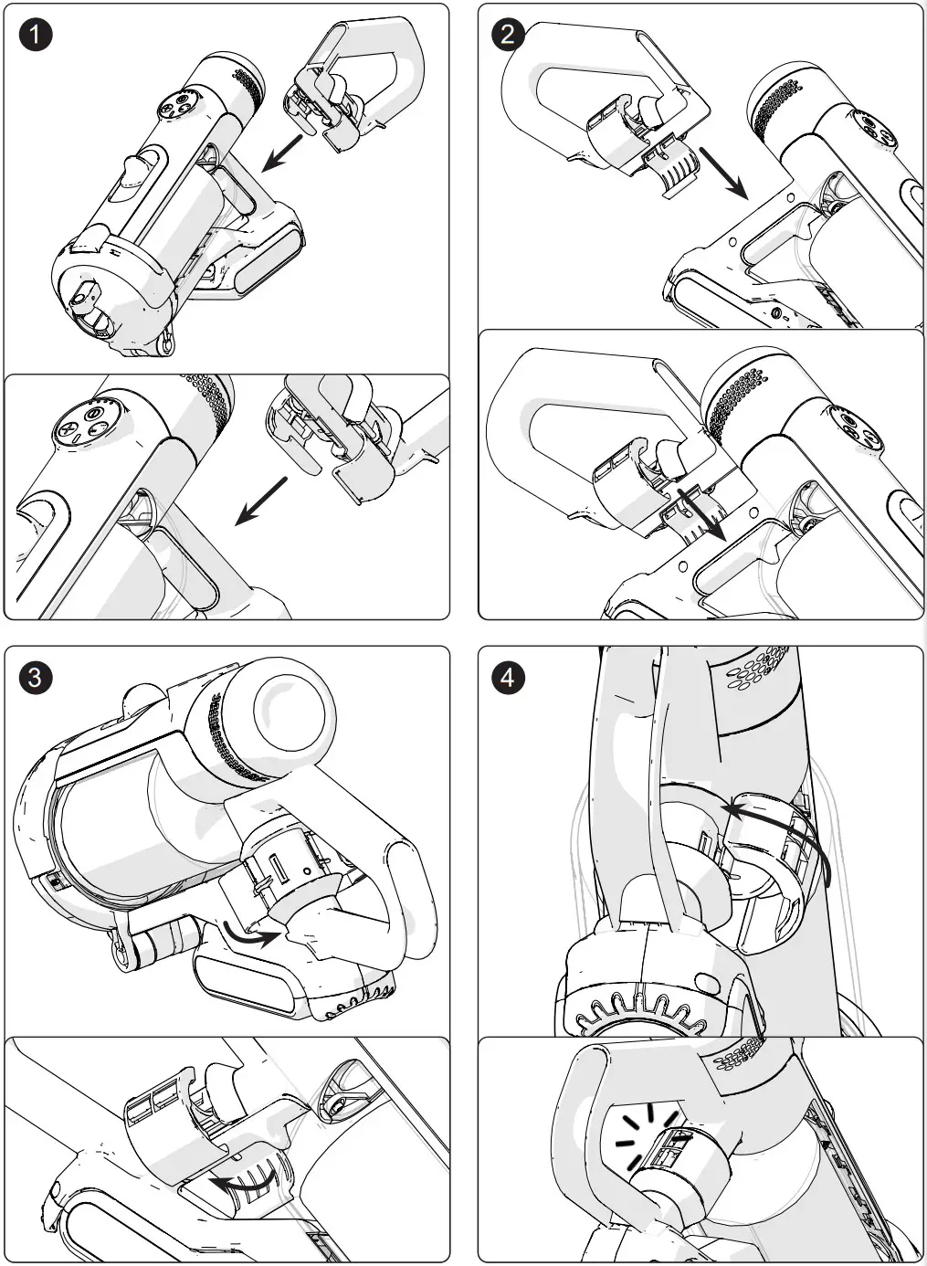 Numatic NQ100 Henry Stick Vacuum Cleaner - Extension Handle Fitting