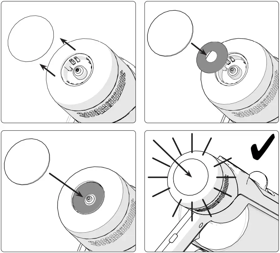 Numatic NQ100 Henry Stick Vacuum Cleaner - Scent Capsule Fitting