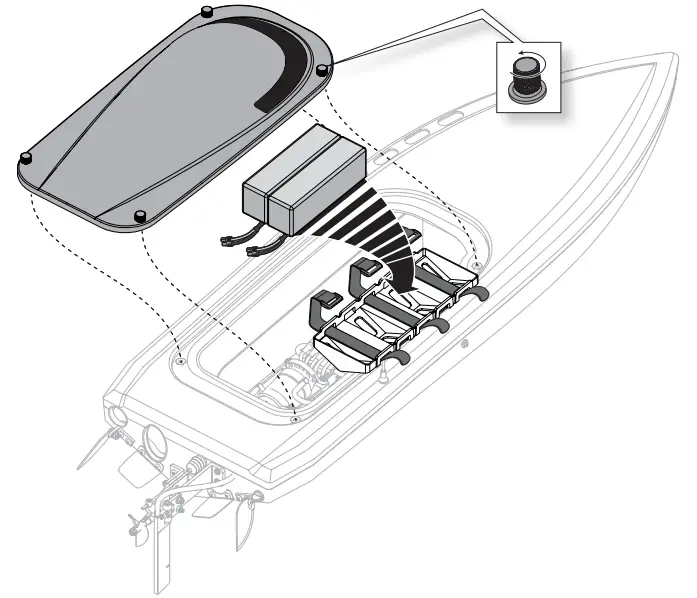 PROBOAT PRB08032 Sonicwake Self-Righting Deep-V Brushless RTR - Battery Pack
