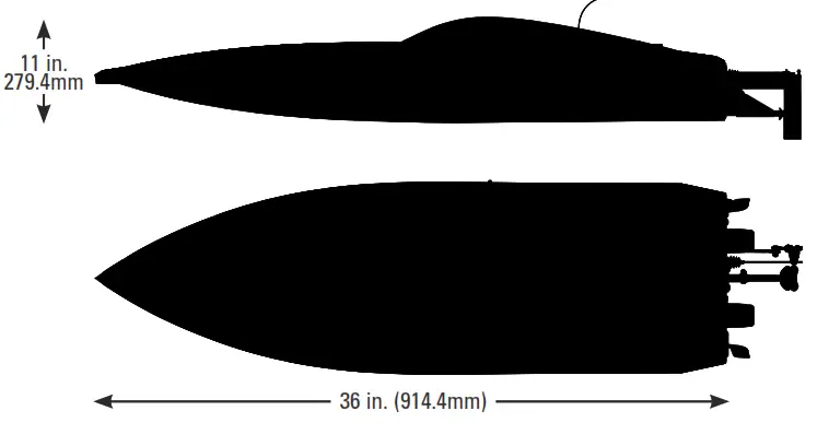 PROBOAT PRB08032 Sonicwake Self-Righting Deep-V Brushless RTR - box content 1