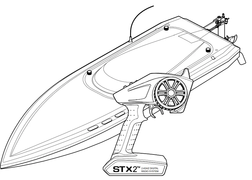 PROBOAT PRB08032 Sonicwake Self-Righting Deep-V Brushless RTR - box content