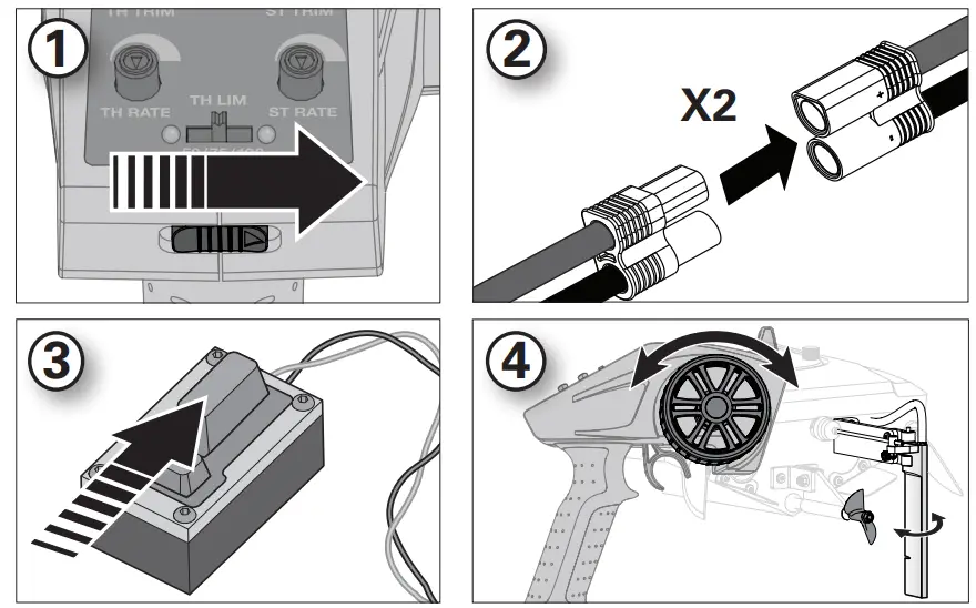PROBOAT PRB08032 Sonicwake Self-Righting Deep-V Brushless RTR - transmitter