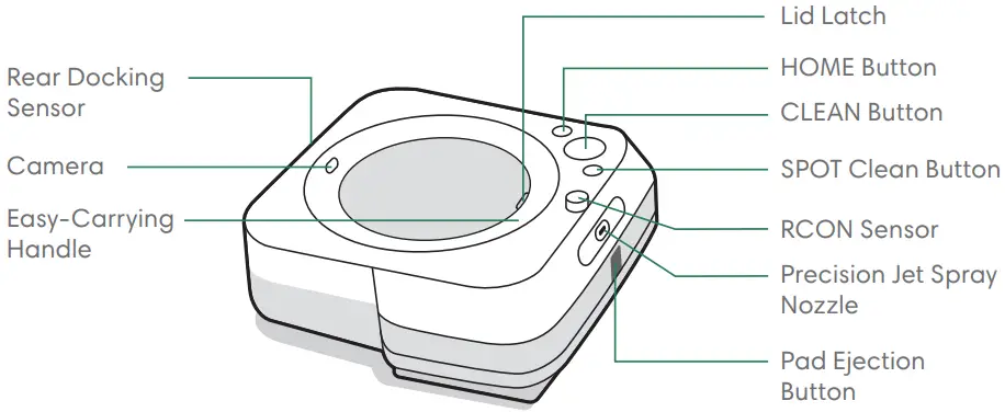 iRobot Braava jet m6 (6110) Wi-Fi Connected Robot Mop - Top View