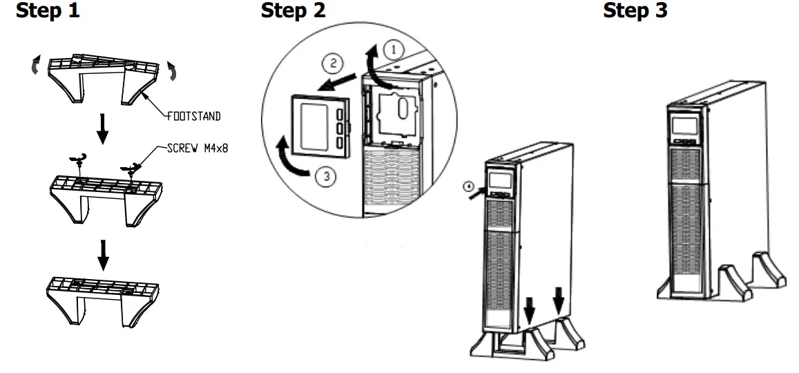 DITEK DTK-UPS1000R On Line Uninterruptible Power Supply - Rack-mount Installation 1