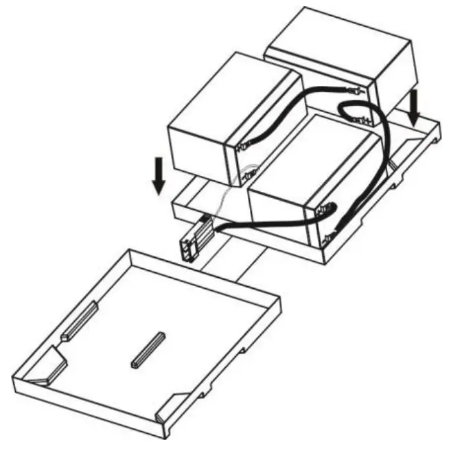 DITEK DTK-UPS1000R On Line Uninterruptible Power Supply - battery kit 7