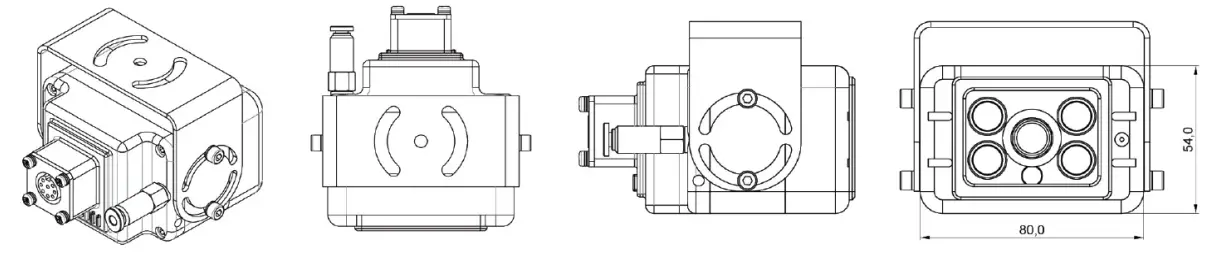 GPI KOREA GPCL-029A2GN IP Outdoor Camera - Dimension