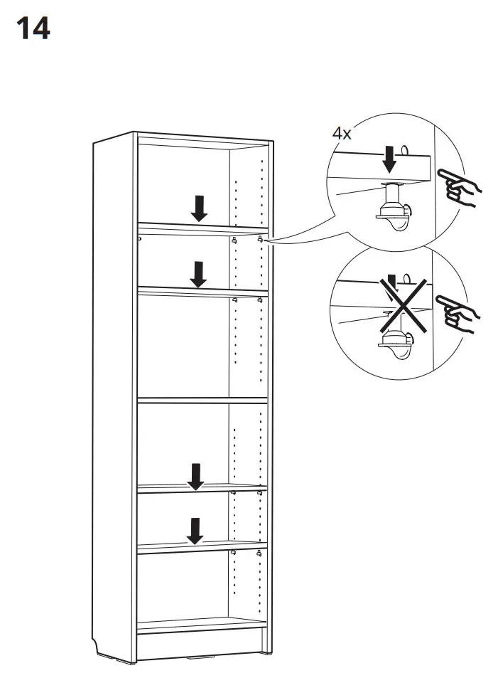 IKEA BILLY Bookcase Combination - parts 10