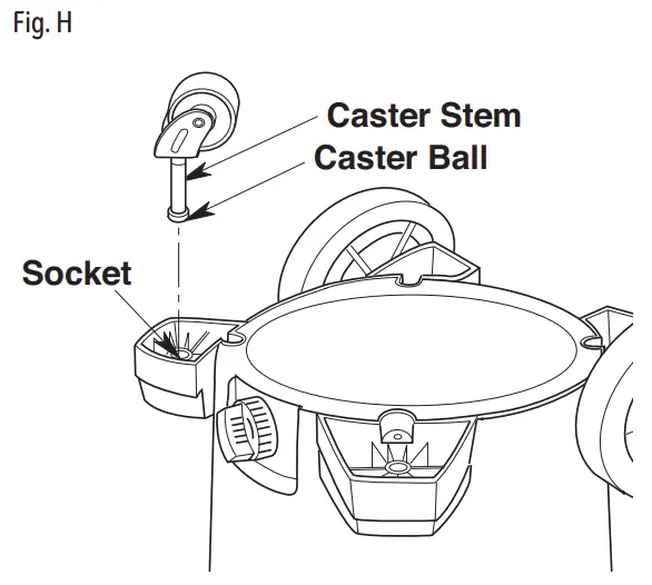 CRAFTSMAN MXEVBE176560 Heavy Duty Wet Dry Vacuum - Fig. H