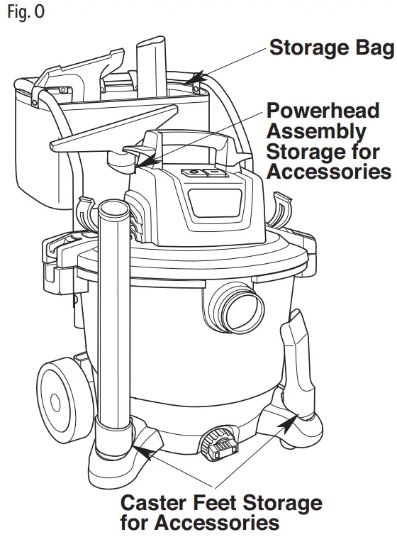 CRAFTSMAN MXEVBE176560 Heavy Duty Wet Dry Vacuum - Fig. O