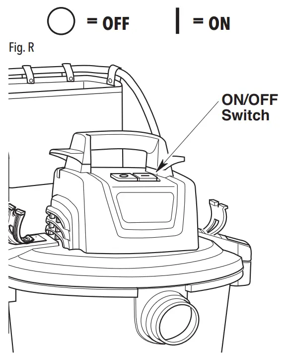 CRAFTSMAN MXEVBE176560 Heavy Duty Wet Dry Vacuum - Fig. R