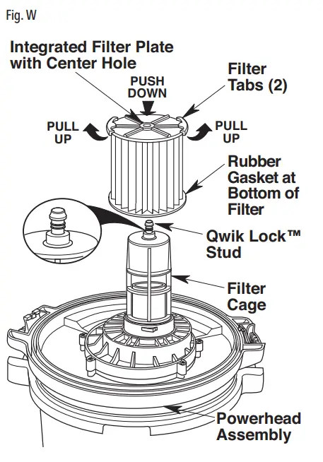 CRAFTSMAN MXEVBE176560 Heavy Duty Wet Dry Vacuum - Fig. W