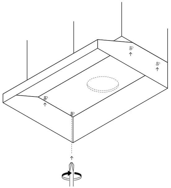 VESTA VRH-ARLINGTON-30SS Arlington 850CFM 30 Inch Stainless Steel Under Cabinet - Feed the wires2