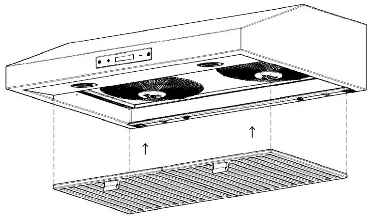 VESTA VRH-ARLINGTON-30SS Arlington 850CFM 30 Inch Stainless Steel Under Cabinet - Secure with2