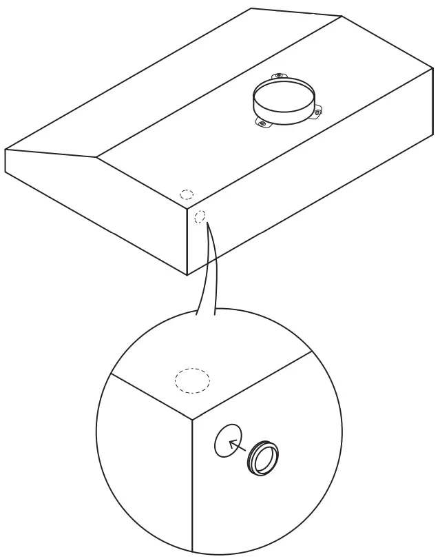 VESTA VRH-ARLINGTON-30SS Arlington 850CFM 30 Inch Stainless Steel Under Cabinet - rubber ring