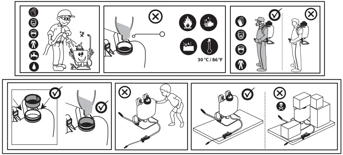 ECHO MS-4010BPD 4 Gallon Backpack Manual Sprayer - operating the equipment