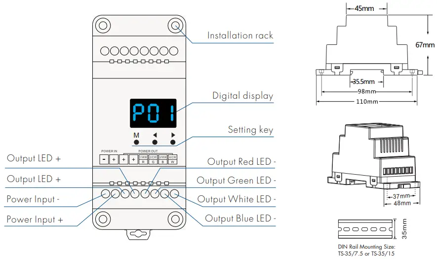 LEDYi Lighting V4 D LED RF Controller - fig1