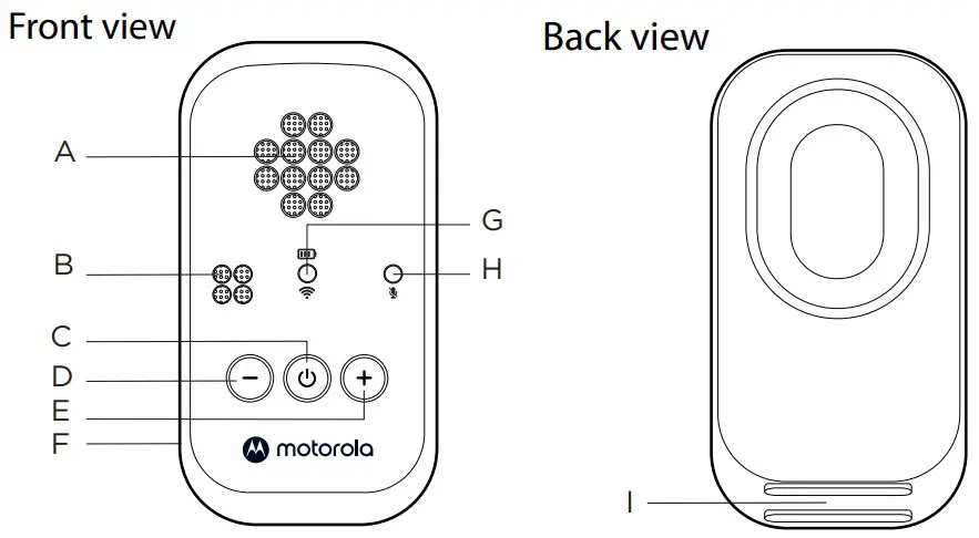 motorola PIP12 Travel Digital Audio Baby Monitor - fig 3
