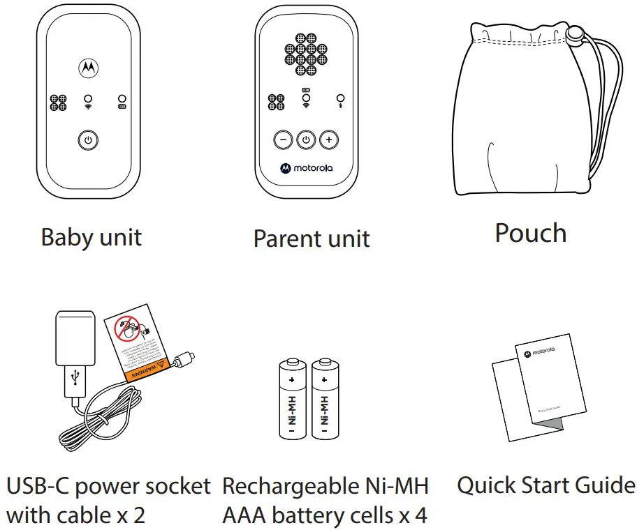 motorola PIP12 Travel Digital Audio Baby Monitor - fig 9