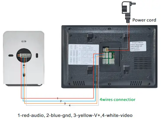 ZIPPY Platinum 7 Inch HD Smart Intercom Kit for 4Wires WiFi Door Phone Connection - fig 5