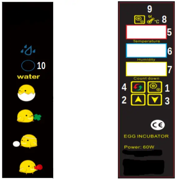 wiltec 52170 Egg Incubator - Operating surface