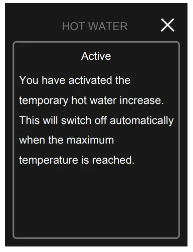 NIBE RMU S40 Room Thermostat - HOME SCREENS