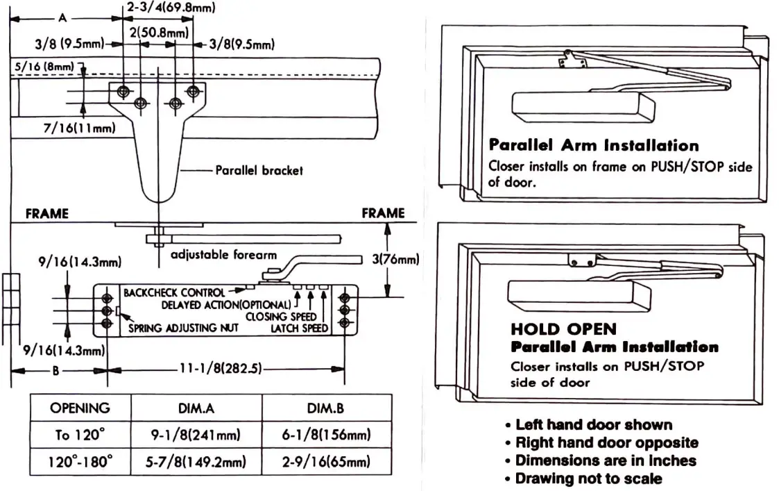 Tell Manufacturing 700 Series Door Closer - fig 5
