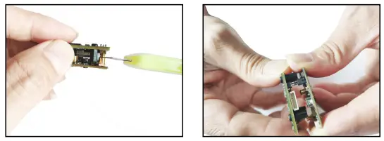 DIS-ASSEMBLING THE TWO CIRCUIT BOARDS