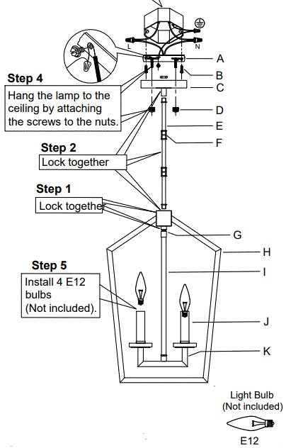 4MODERNHOME MX19182-4CH-P 4 Light Black Candlestick Island Chandelier-FIG1