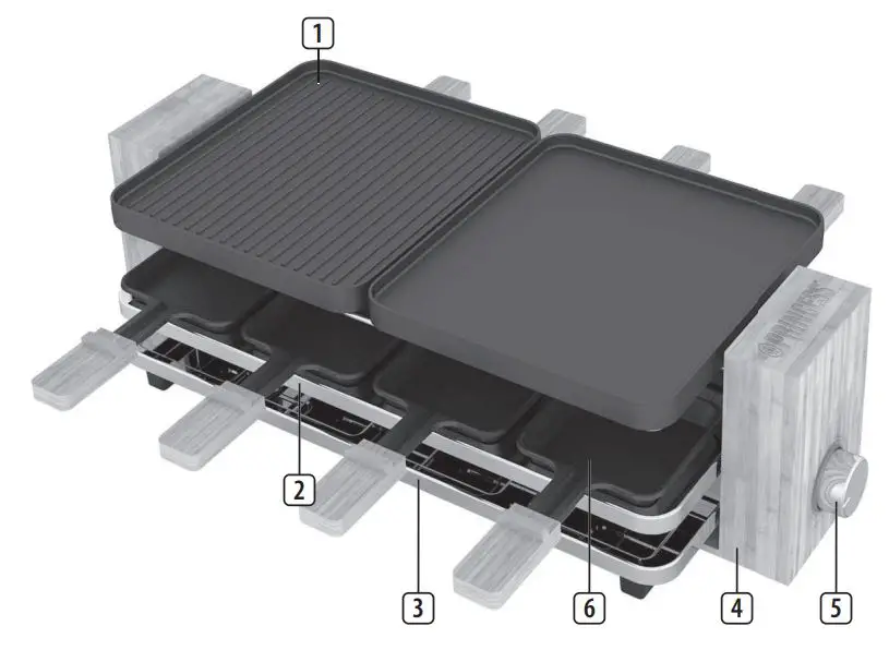 Princess-162910-Pure-8-Raclette-Grill-fig-1