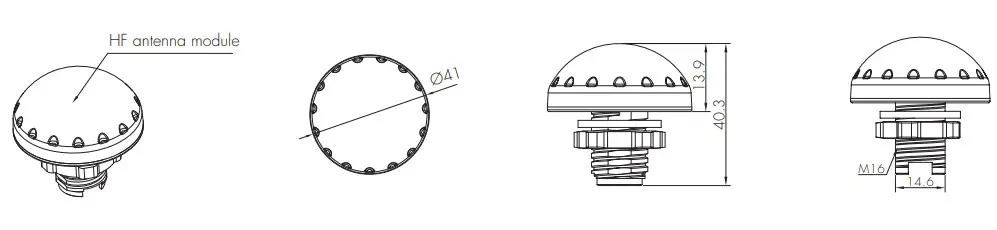 HYTRONIK HC038V-BT Motion Sensor - Dimensions 18