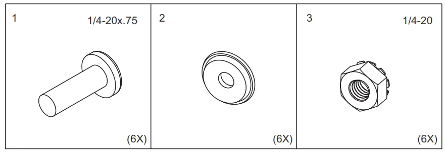 nVent AA35SHLF2424 Folding Shelf -FIG1