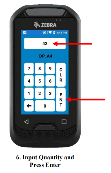 dAtAnet EC30 EzyScan Mobile Application - Press Enter