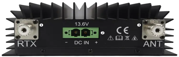 RM Italy KL503 HF 21 30 MHz Linear Amplifier - Front Panel 1