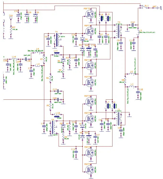 RM Italy KL503 HF 21 30 MHz Linear Amplifier - Front Panel 5