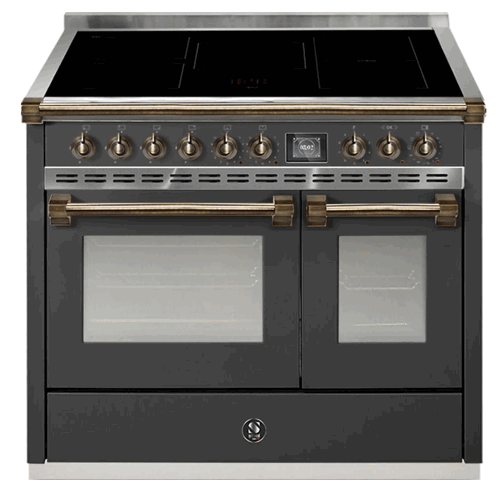 Steel AQ10SF-5FI-AN-B Ascot 100cm Induction Freestanding Cooker
