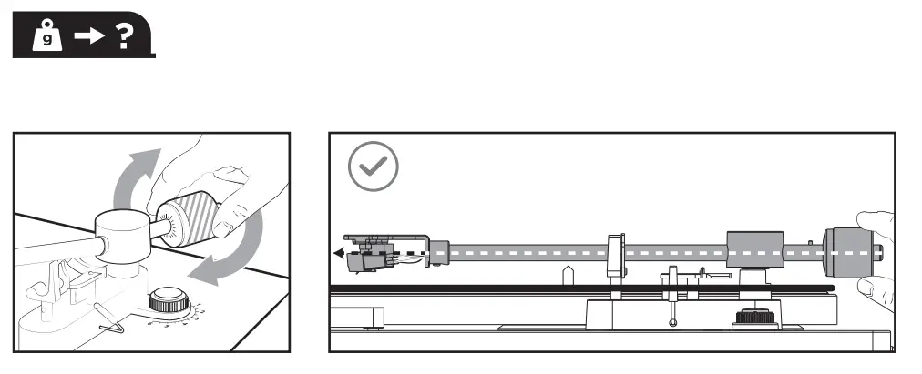 Tonearm Weight Adjustment
